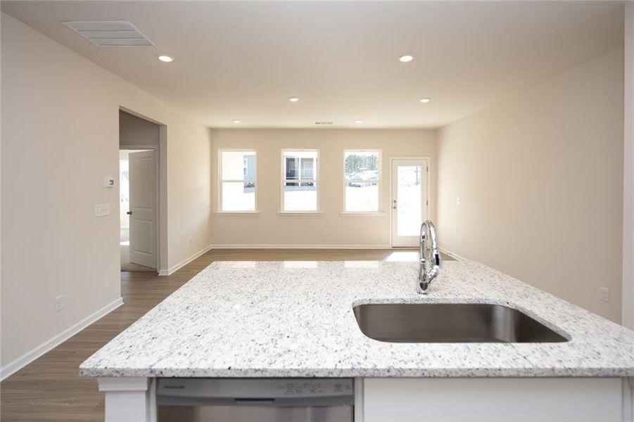 Furnished interior view inside a new home in Villages at Cedar Hill, Dallas (Image 10). Furnished interior view inside a new home in Villages at Cedar Hill, Dallas (Image 10).