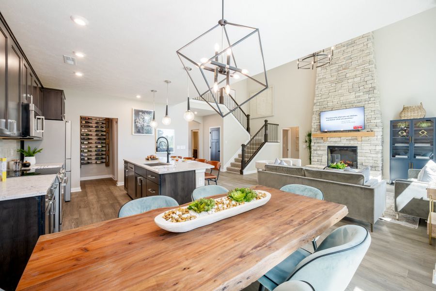 Representative furnished interior of a home built from the Charles by Fischer Homes in Twin Lakes, Hoschton (Image 52).