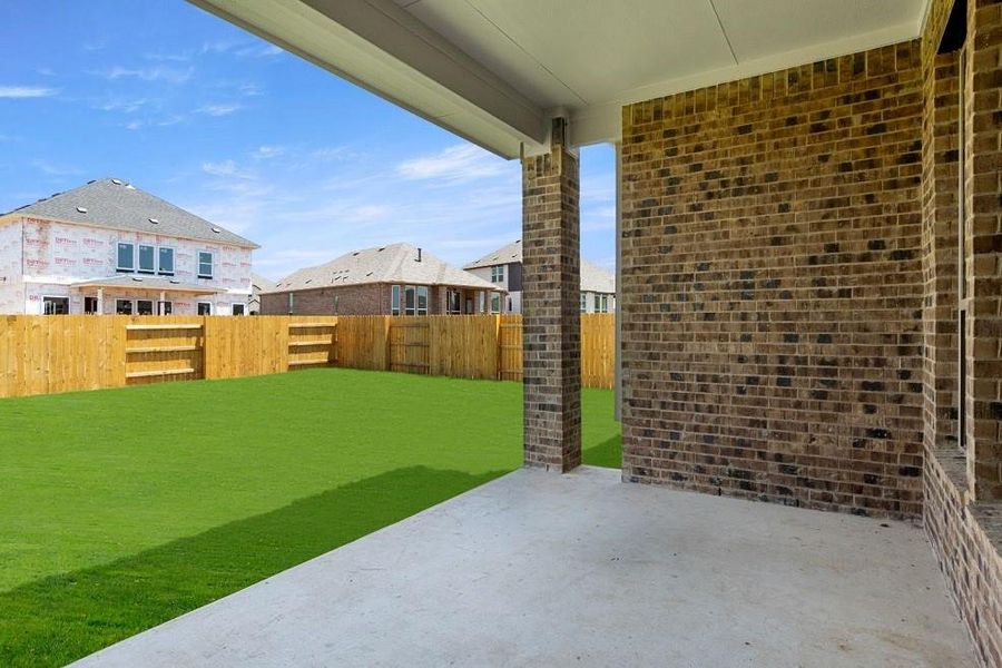 Large Covered Rear Patio