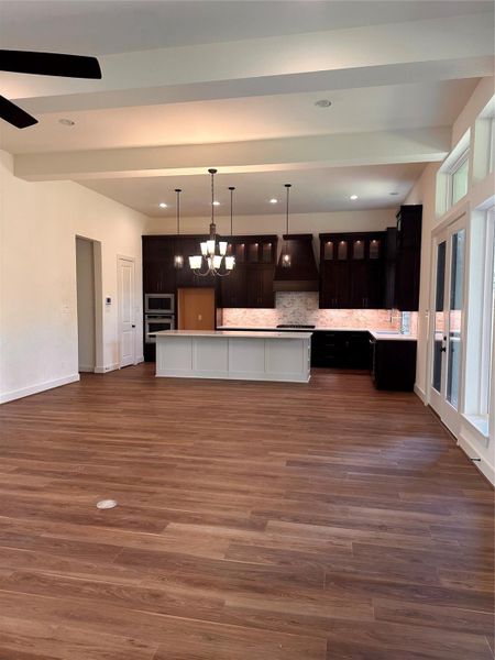 Kitchen and Dining combo with abundance of cabients. Kitchen and Dining combo with abundance of cabients.