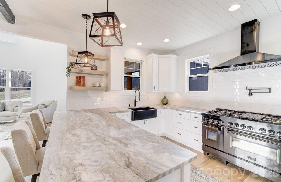 Furnished interior view inside a new home in , Mills River (Image 17).