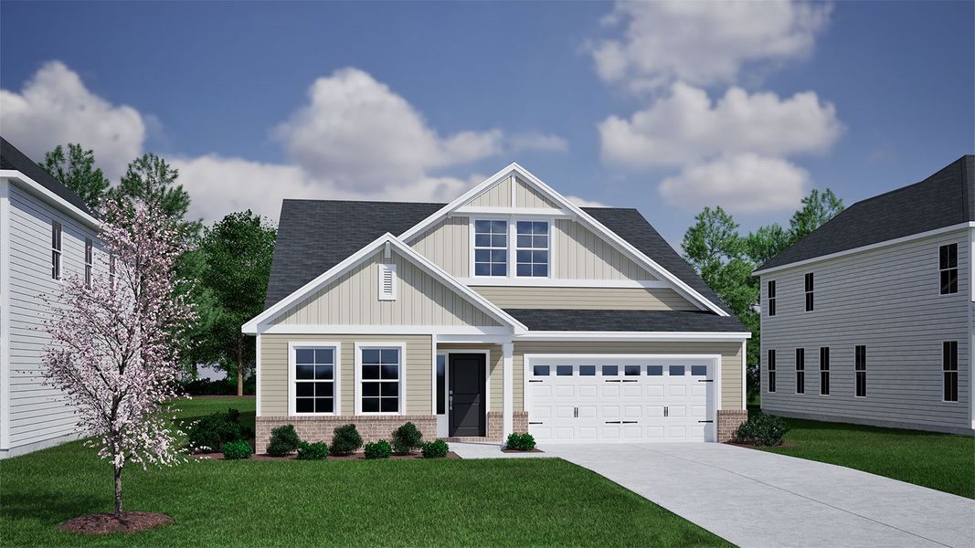 Representative exterior photo of a completed home built from the Lanier - Genesis Value Collection by Mungo Homes in Rich Square, Ash, NC (Image 21).