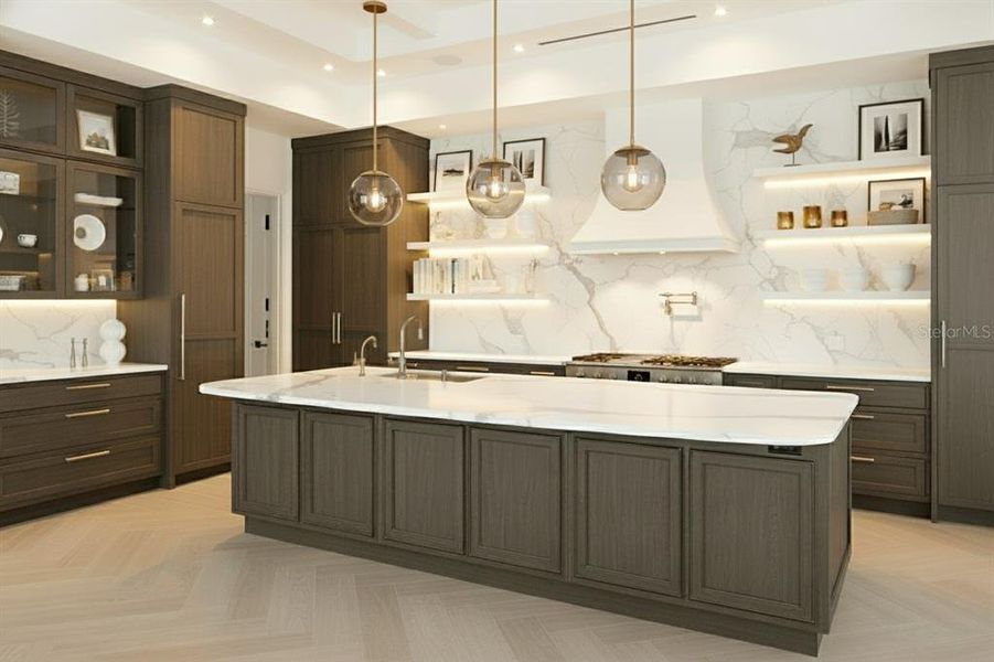 Furnished interior view inside a new home in , Sarasota (Image 10).