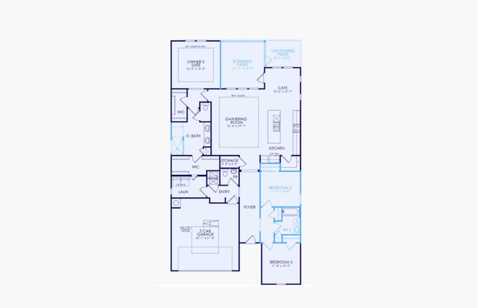 2D floor plan layout of this home in Heartwood, Richmond Hill, GA (Image 5).