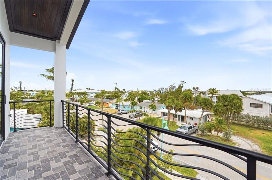 Exterior details and patio area of a home in , Englewood (Image 34).