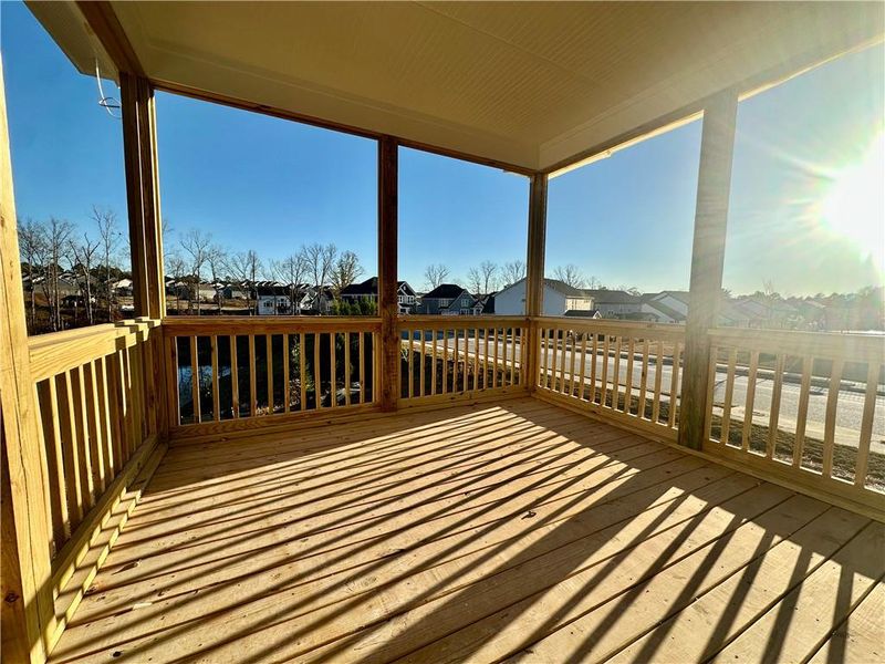 Exterior details and patio area of a home in Twin Lakes, Hoschton (Image 2).