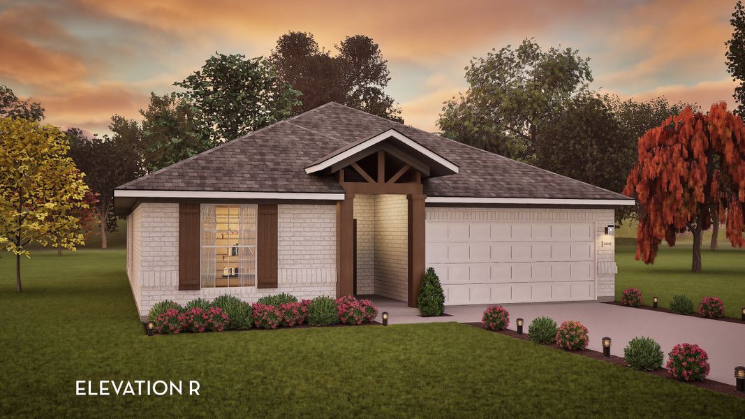 Representative exterior photo of a completed home built from the Creede by CastleRock Communities in Solterra, Mesquite, TX (Image 16). Representative exterior photo of a completed home built from the Creede by CastleRock Communities in Solterra, Mesquite, TX (Image 16).