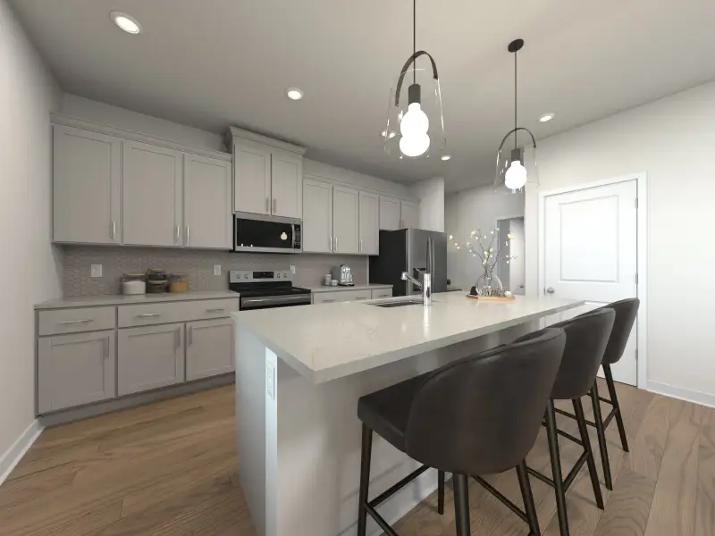 Furnished interior view inside a new home in River Ridge, Clarksville (Image 3).