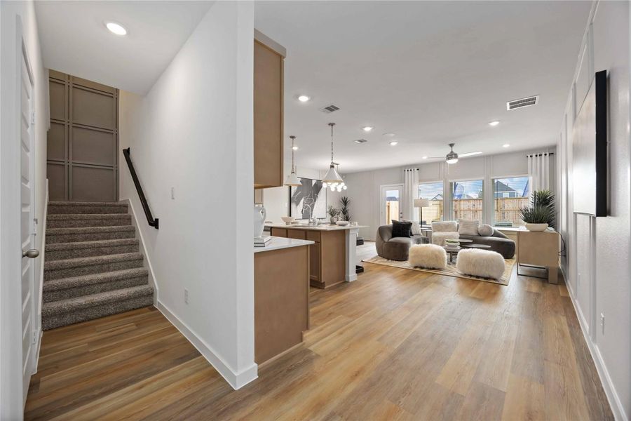 Furnished interior view inside a new home in Grand West, Houston (Image 15).