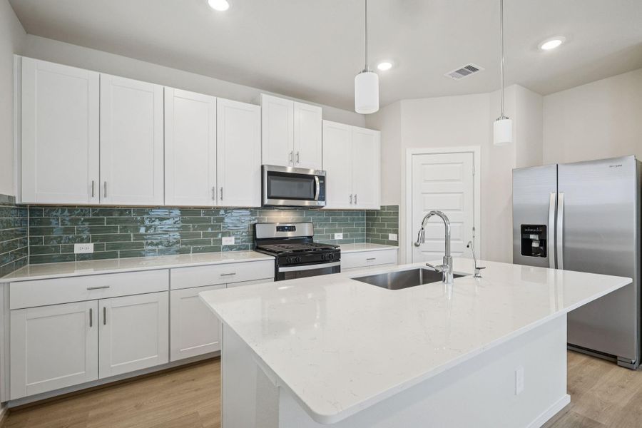 Furnished interior view inside a new home in Pinewood Trails - City Series, Atascocita (Image 10).