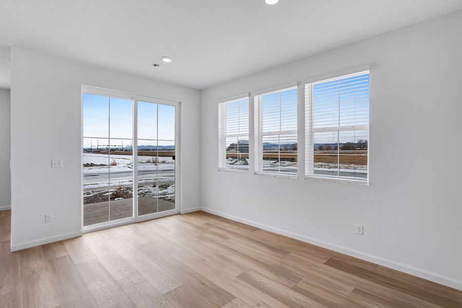 Representative unfurnished interior of a home built from the C by Tri Pointe Homes in Westside Crossing, Berthoud (Image 9). Representative unfurnished interior of a home built from the C by Tri Pointe Homes in Westside Crossing, Berthoud (Image 9).