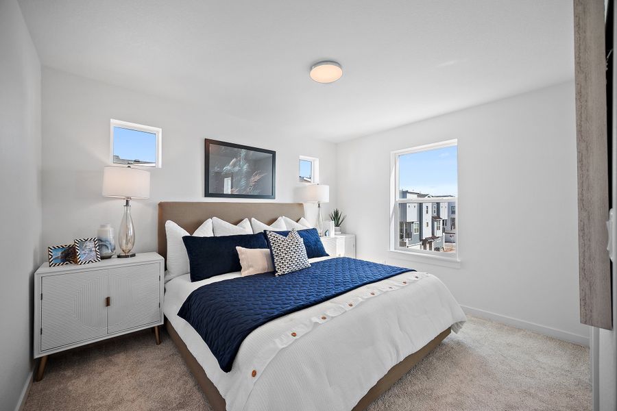 Furnished interior view inside a new home in The Commons at Victory Ridge, Colorado Springs (Image 10).
