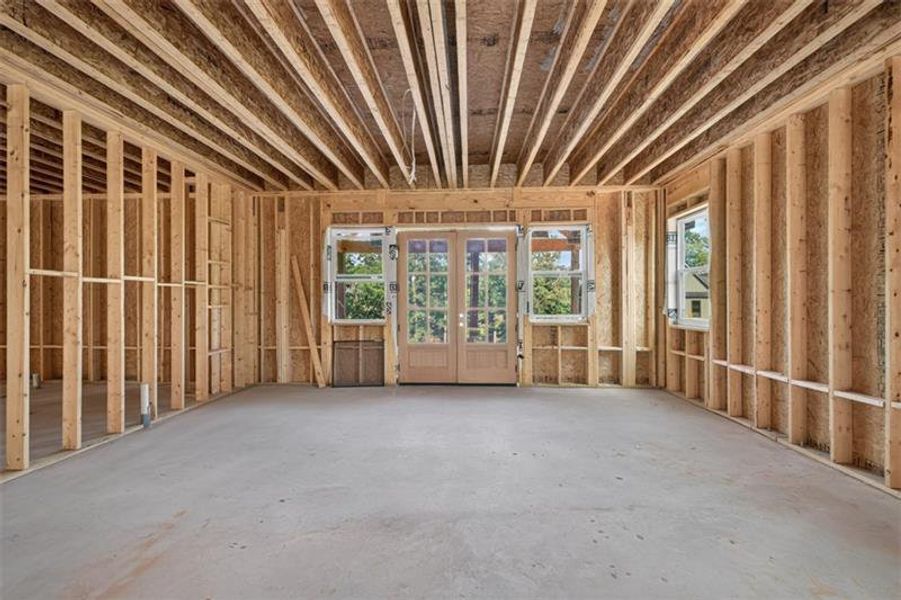 In-progress construction of a new home in , Monticello, GA (Image 37).