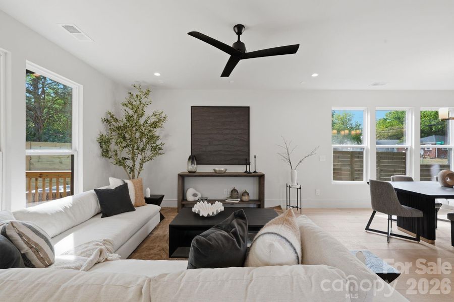 Furnished interior view inside a new home in , Charlotte (Image 19).