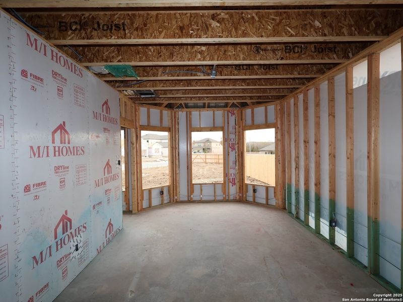 In-progress construction of a new home in Cinco Lakes, San Antonio, TX (Image 18).