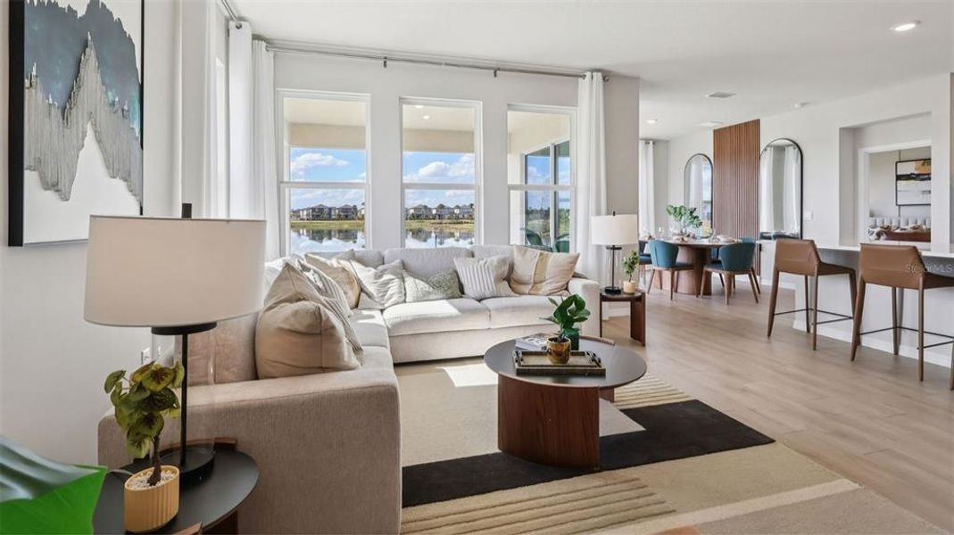 Furnished interior view inside a new home in Archers Mill, Ormond Beach (Image 6). Furnished interior view inside a new home in Archers Mill, Ormond Beach (Image 6).