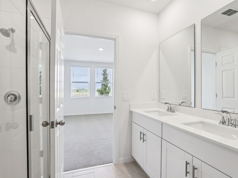 Furnished interior view inside a new home in Crosswinds - Classic Series, Haines City (Image 6).