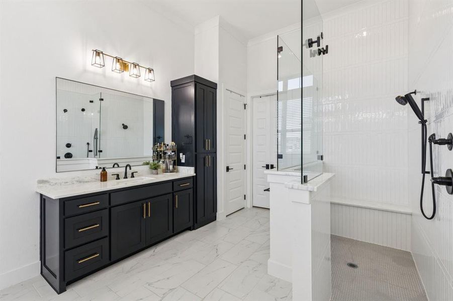 Furnished interior view inside a new home in The Resort on Eagle Mt. Lake, Fort Worth (Image 19). Furnished interior view inside a new home in The Resort on Eagle Mt. Lake, Fort Worth (Image 19).