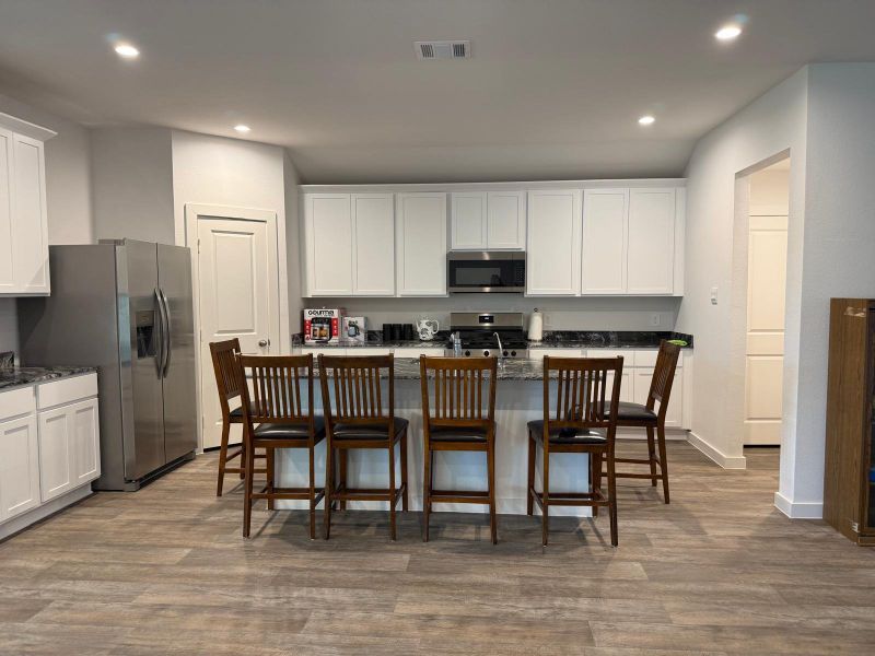Furnished interior view inside a new home in Evergreen, Rosenberg (Image 3). Furnished interior view inside a new home in Evergreen, Rosenberg (Image 3).