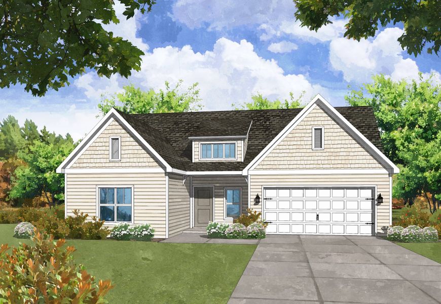 Representative rendering of the exterior for the Mercer by Center Park Homes (Image 5). Representative rendering of the exterior for the Mercer by Center Park Homes (Image 5).