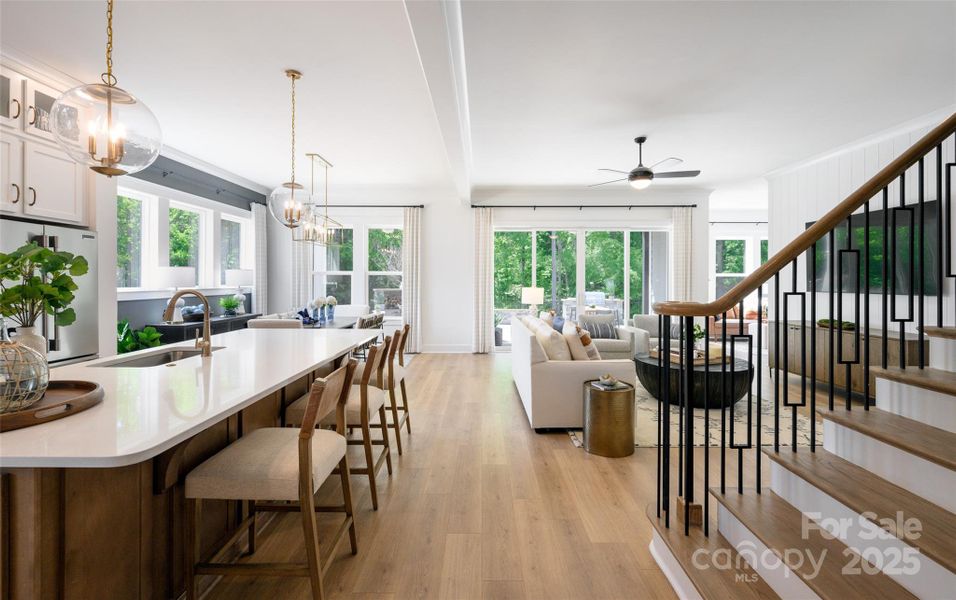 Furnished interior view inside a new home in North Creek Village, Huntersville (Image 33).