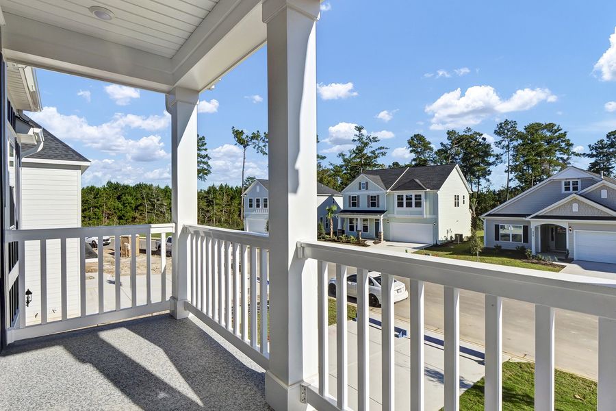 Exterior details and patio area of a home in Grand Park, Leland (Image 2).