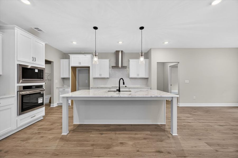 Furnished interior view inside a new home in White Oaks, The Rock (Image 10). Furnished interior view inside a new home in White Oaks, The Rock (Image 10).