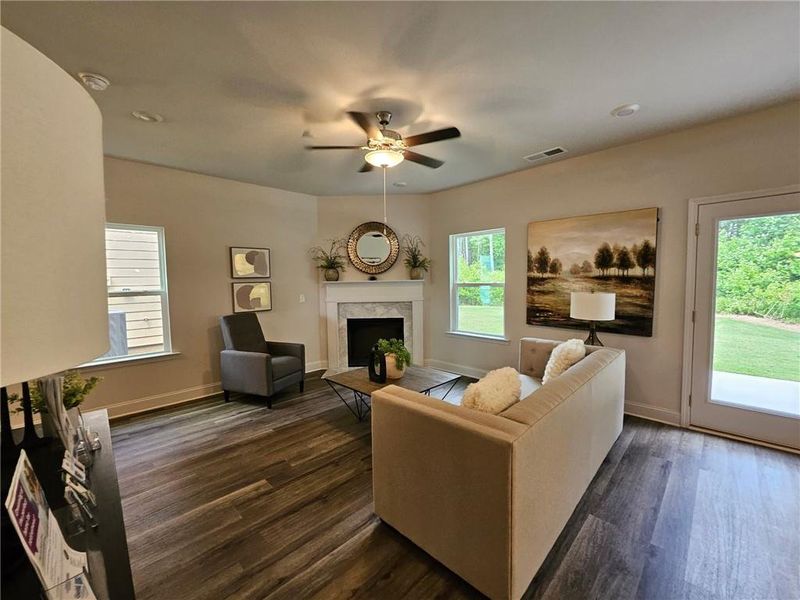 Furnished interior view inside a new home in Windmill Park, Carrollton (Image 7).