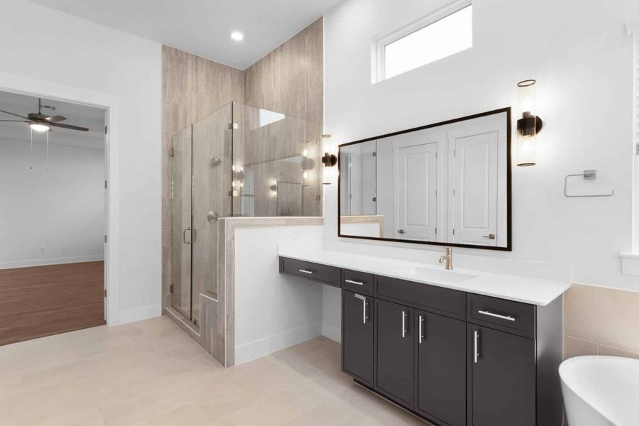 Furnished interior view inside a new home in Broken Oak, Georgetown (Image 12). Furnished interior view inside a new home in Broken Oak, Georgetown (Image 12).