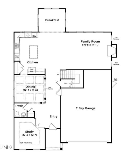 Drayton Floorplan with Breakfast Nook Drayton Floorplan with Breakfast Nook