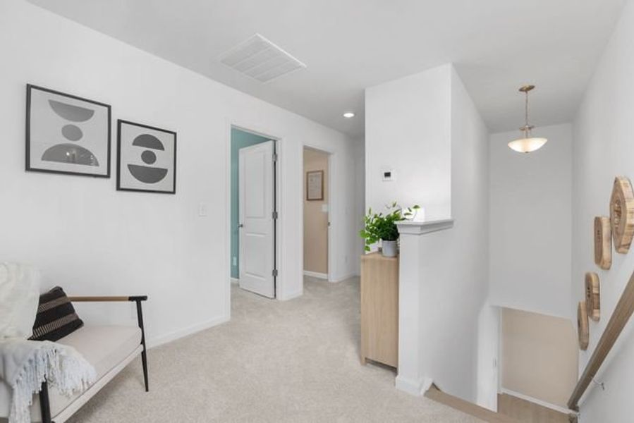 Representative furnished interior of a home built from the Alder by True Homes in Shay Crossing, Salisbury (Image 15).