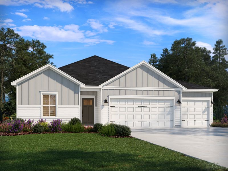 Representative exterior photo of a completed home built from the Newport by Meritage Homes in Briarcreek - Bronze Series, Cane Ridge, TN (Image 11).