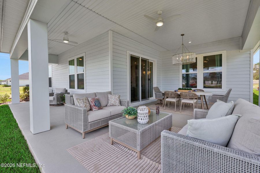 Exterior details and patio area of a home in , Flagler Beach (Image 3).