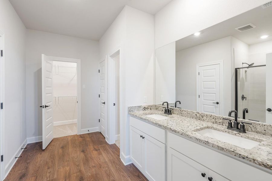Furnished interior view inside a new home in Colson Ranch, Jarrell (Image 5). Furnished interior view inside a new home in Colson Ranch, Jarrell (Image 5).
