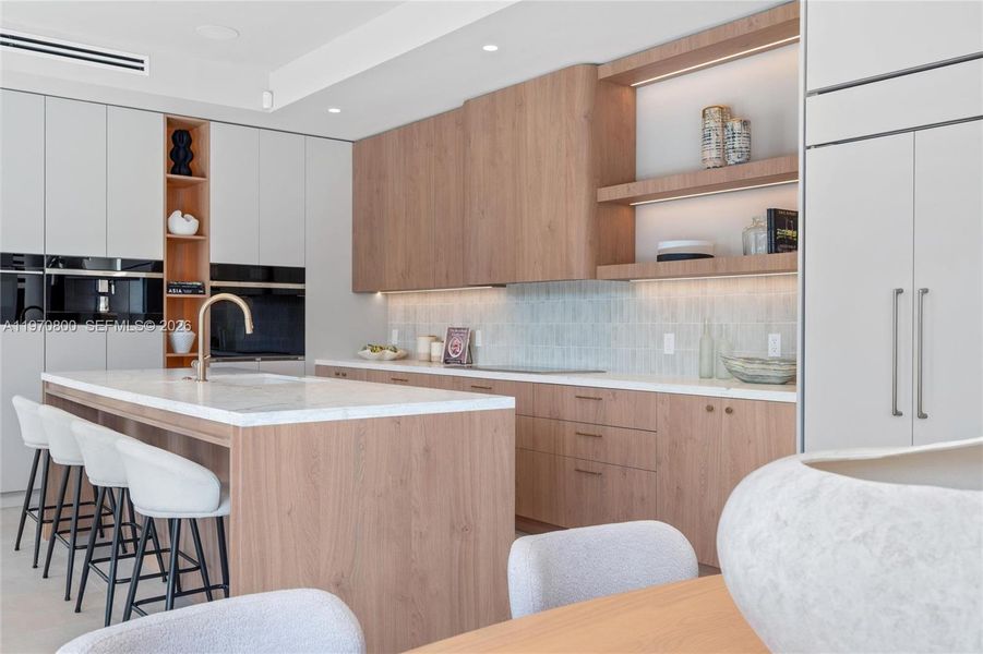 Furnished interior view inside a new home in , Miami (Image 9). Furnished interior view inside a new home in , Miami (Image 9).