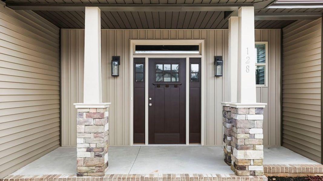 Exterior details and patio area of a home in Pine Lake Estates, Anderson (Image 3). Exterior details and patio area of a home in Pine Lake Estates, Anderson (Image 3).