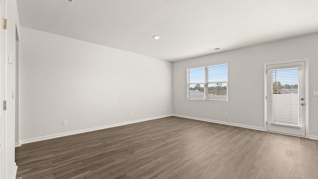 Spacious, unfurnished interior of a new home in Rushing Waters Townhomes, North Augusta (Image 16). Spacious, unfurnished interior of a new home in Rushing Waters Townhomes, North Augusta (Image 16).