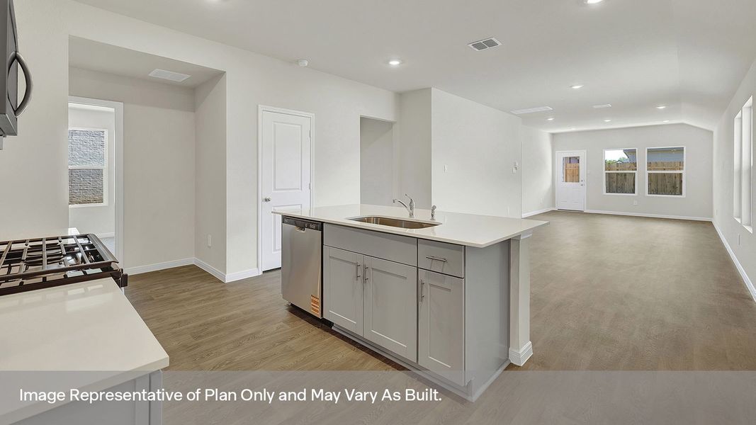 Furnished interior view inside a new home in Whisper South, San Marcos (Image 5).