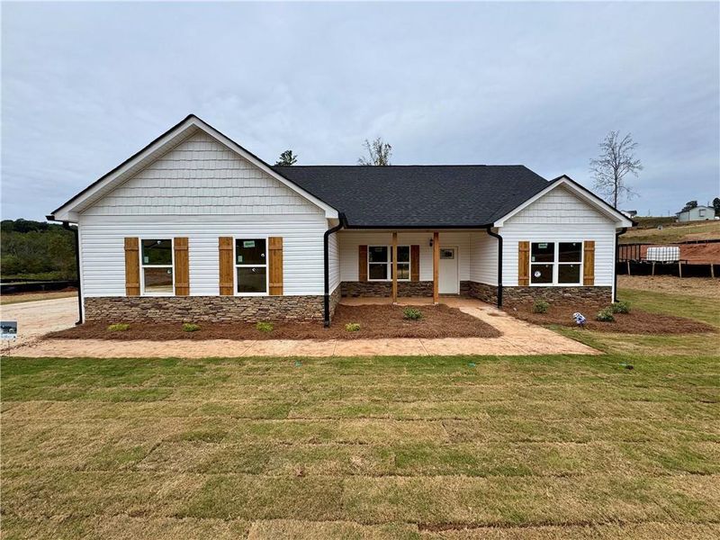 Exterior details and patio area of a home in , Eastanollee (Image 3). Exterior details and patio area of a home in , Eastanollee (Image 3).