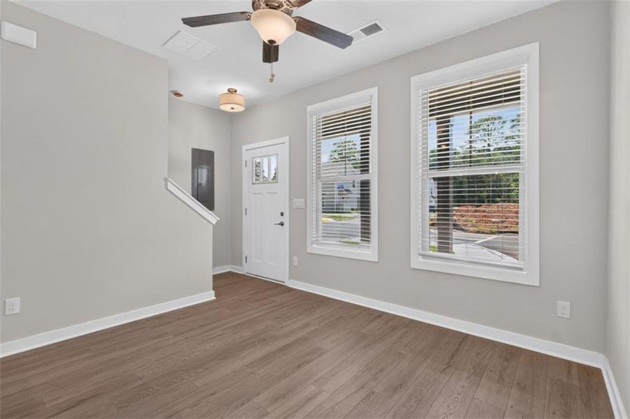Spacious, unfurnished interior of a new home in The Cottages at East Lanier, Fayetteville (Image 13).