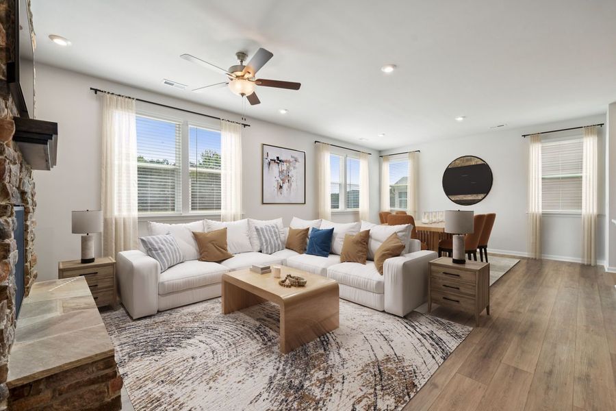 Representative furnished interior of a home built from the The Idlewild by Stanley Martin Homes in Green Tree Place, Anderson (Image 12).