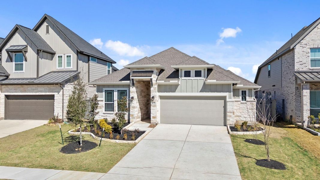 Front exterior of a new home in Jubilee, Hockley, TX, highlighting curb appeal (Image 26).