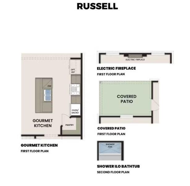2D floor plan layout of this home in The Bluffs, Canton, GA (Image 3).