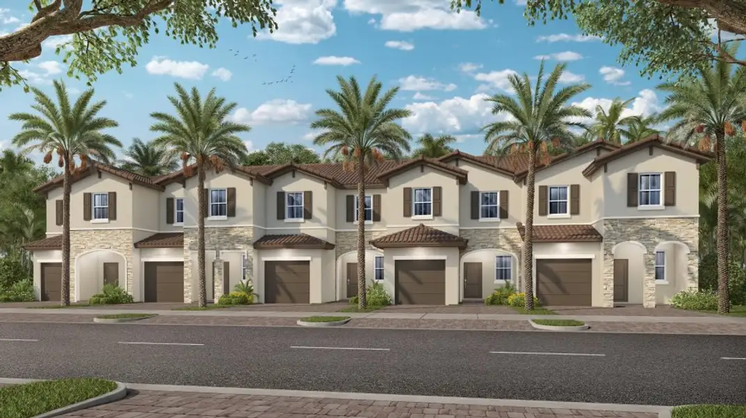 Front exterior of a new home in Altamira, Homestead, FL, highlighting curb appeal (Image 1). Front exterior of a new home in Altamira, Homestead, FL, highlighting curb appeal (Image 1).