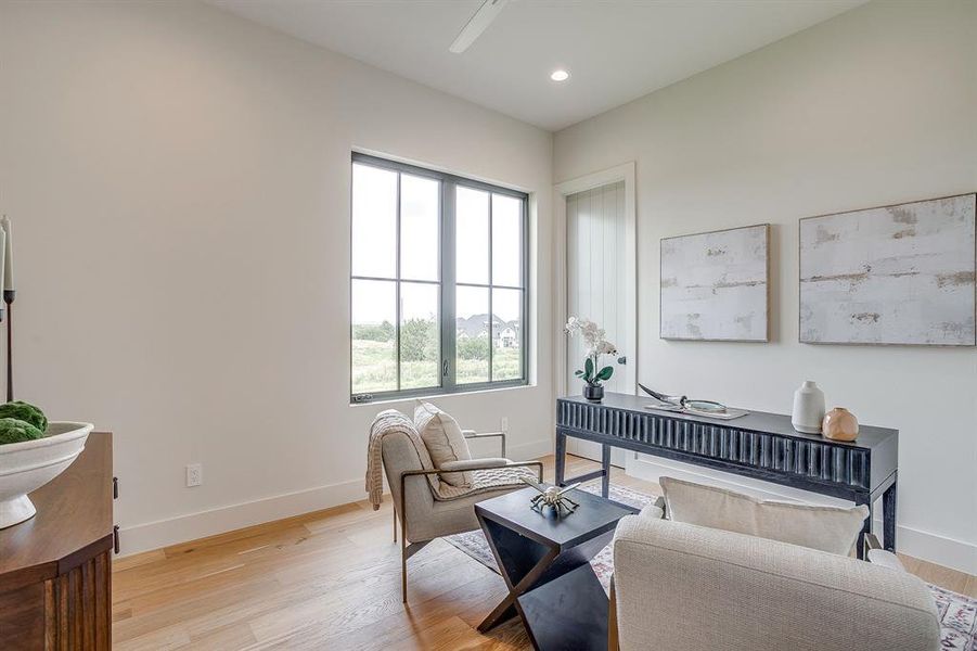 Furnished interior view inside a new home in , Aledo (Image 5). Furnished interior view inside a new home in , Aledo (Image 5).