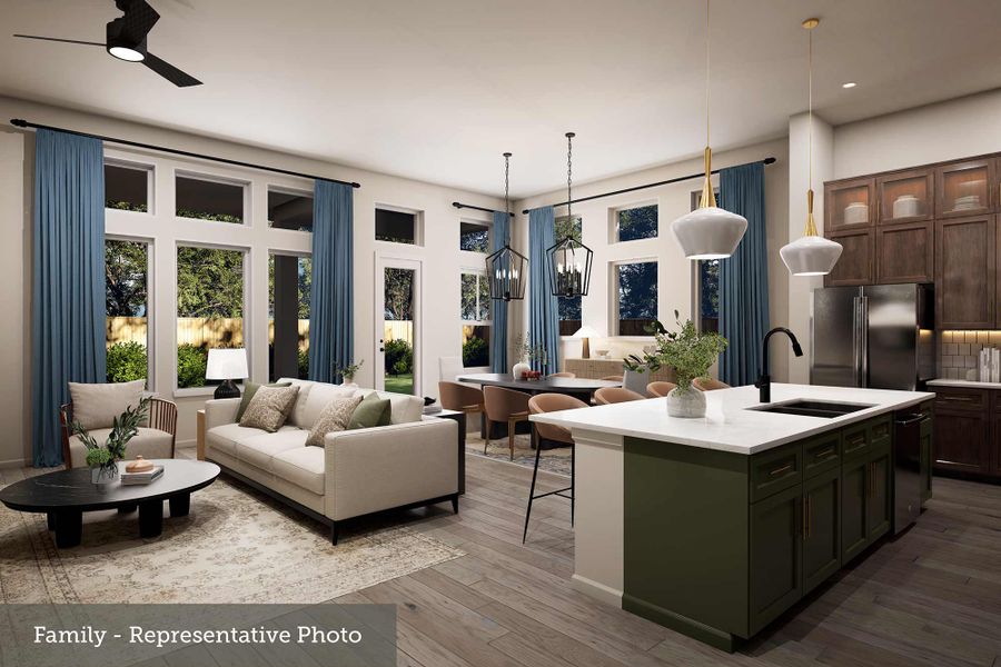 Furnished interior view inside a new home in Mustang Lakes, Celina (Image 5).