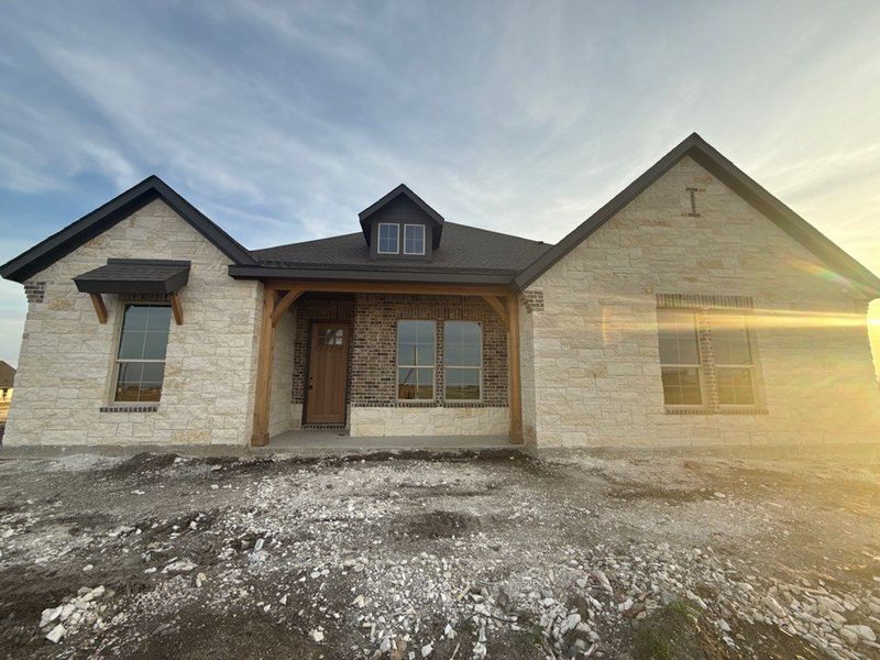 In-progress construction of a new home in Clear Sky Addition, Valley View, TX (Image 5).
