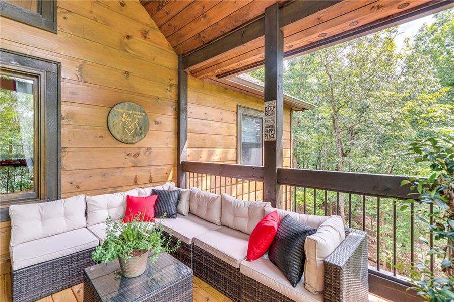 Exterior details and patio area of a home in , Ellijay (Image 33). Exterior details and patio area of a home in , Ellijay (Image 33).