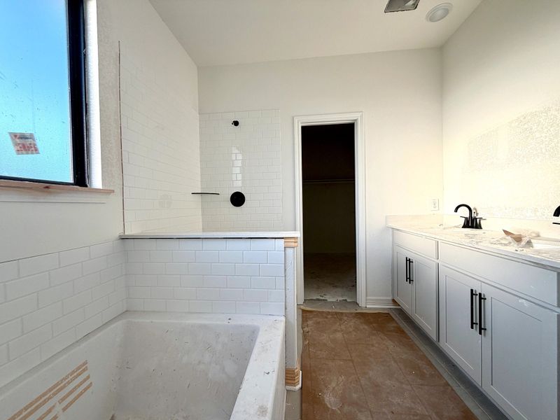 Construction Progress - Primary Bathroom