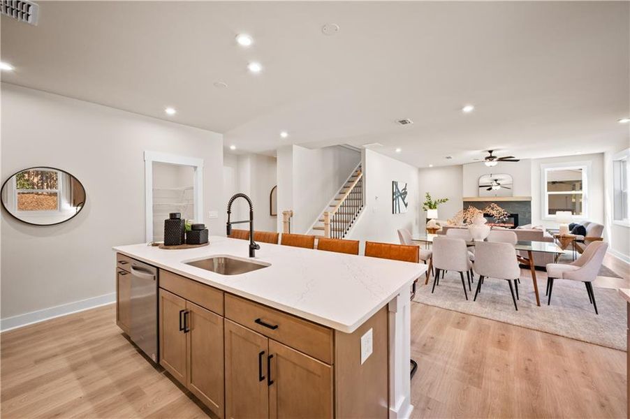 Furnished interior view inside a new home in The Paddocks at Doc Hughes, Buford (Image 13).